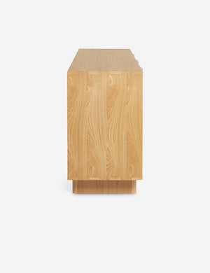 Side of the Hillard white oak veneer five drawer sideboard