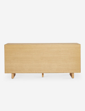 Back of the Hillard white oak veneer five drawer sideboard
