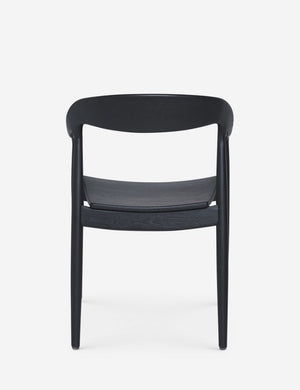 Back of the Ida Black Dining Arm Chair