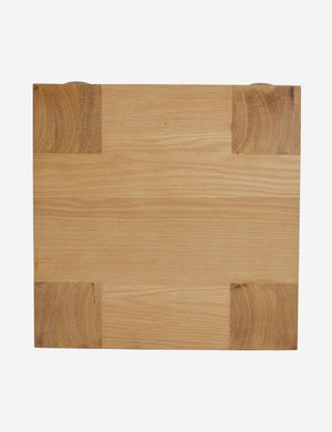 Top of the Kent sculptural modern square side table.