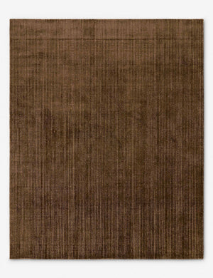 Danka high-contrast motif hand-loomed viscose-jute blend rug.