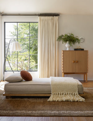 Velasquez Hand-Knotted Wool Rug Swatch, Moss