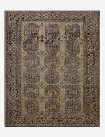 Vintage Turkish Hand-Knotted Wool Rug No. 607, 7'2" x 8'8"