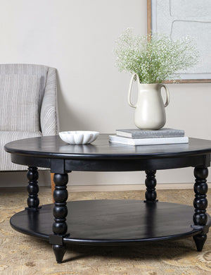 Foxton Round Coffee Table : Brown