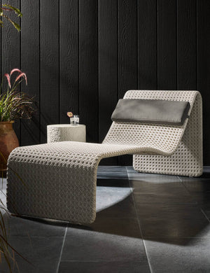 Simi Indoor / Outdoor Chaise : Light Brown