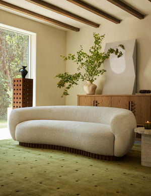 Open Box: Billow Sofa, Ivory Boucle by Sarah Sherman Samuel