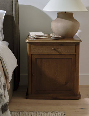 Poppy Nightstand by Amber Lewis x Four Hands : Saddle Brown / Left