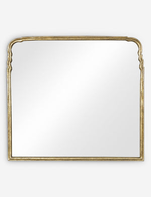 Coudray serpentine gold leaf frame mantel mirror