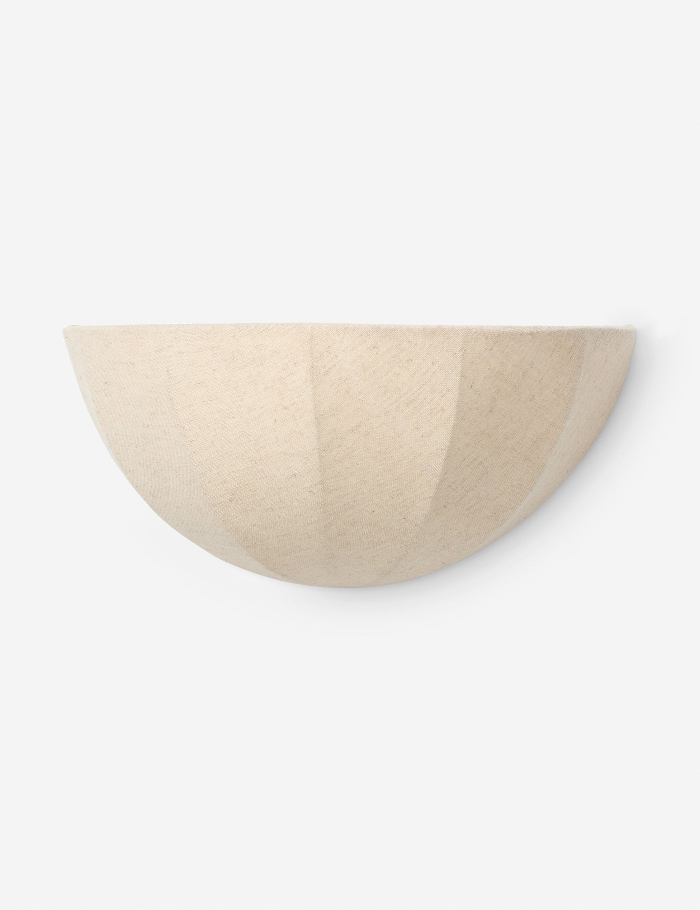 #color::cream | Mahan linen up-ight wall sconce