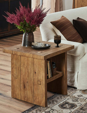 Zeno Side Table by Amber Lewis x Four Hands : Black Oak