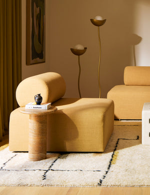 Sloman Modular Armless : Talc Performance Linen