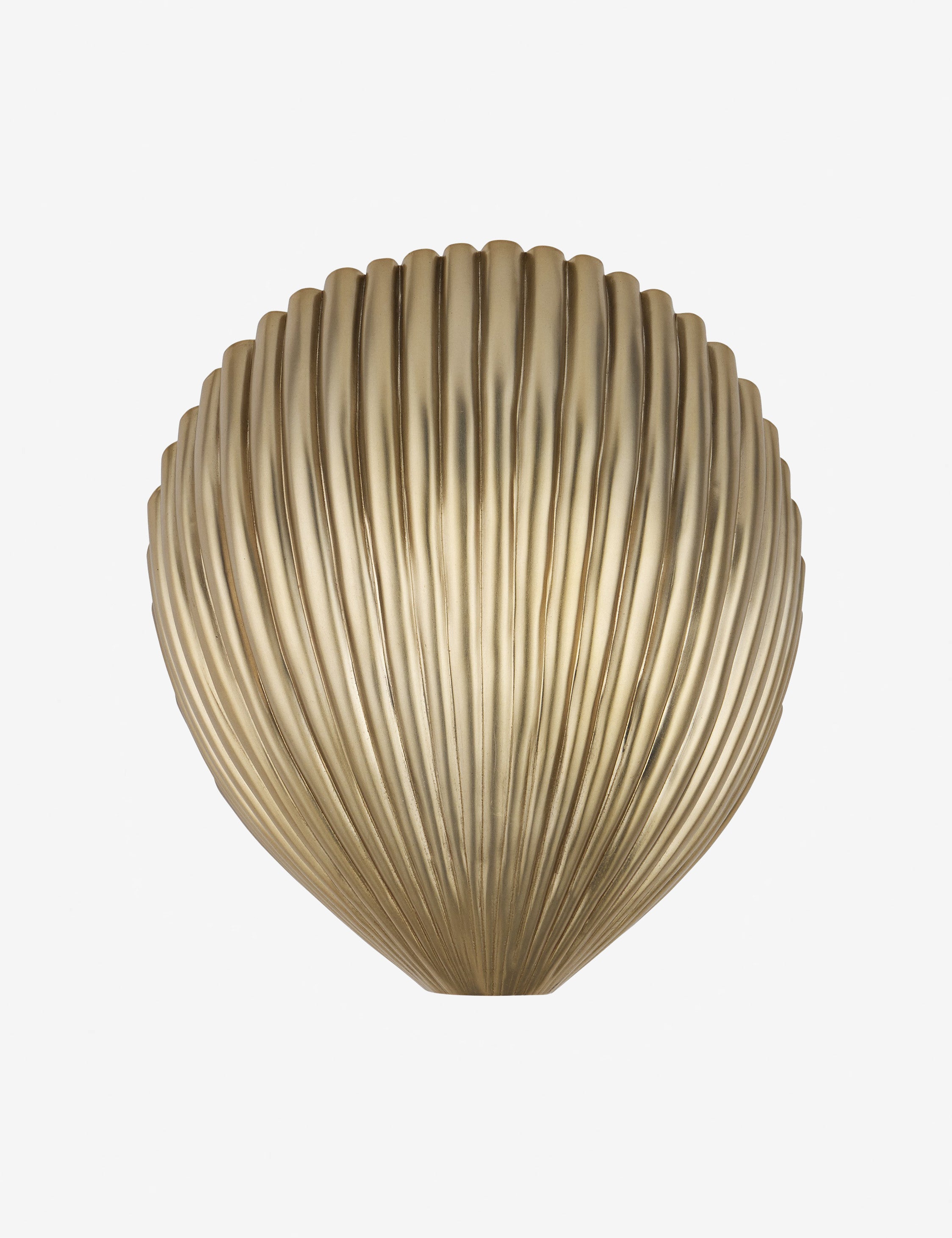 | Renoir brass shell-shaped sconce light