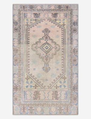 Vintage Turkish Hand-Knotted Wool Rug No. 423, 4'5