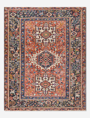 Vintage Turkish Hand-Knotted Wool Rug No. 412, 4'8