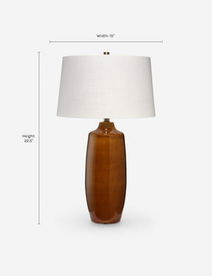 Silas Table Lamp : Rust
