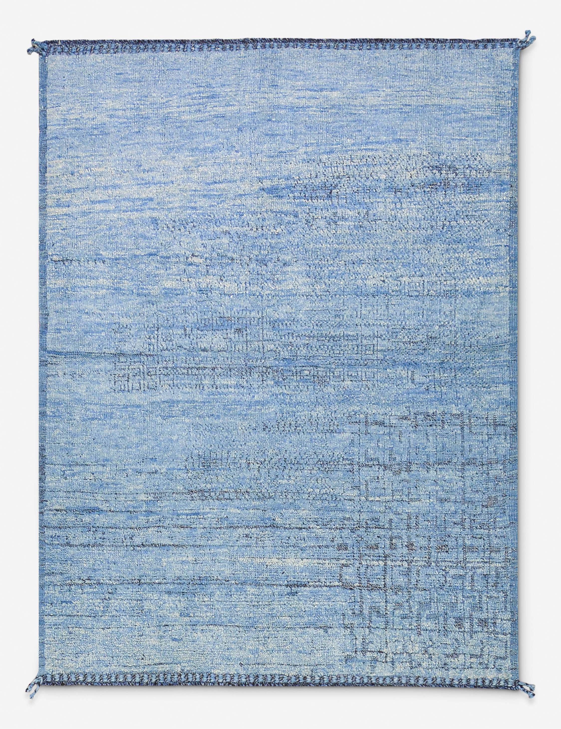 Vintage Moroccan Hand-Knotted Wool Rug No. 477, 5' x 6' 9"