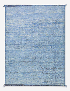 Vintage Moroccan Hand-Knotted Wool Rug No. 477, 5' x 6' 9