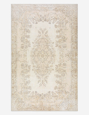 Vintage Turkish Hand-Knotted Wool Rug No. 503, 6' x 9' 10
