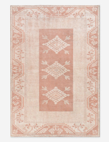 Vintage Turkish Hand-Knotted Wool Rug No. 519, 3'10" X 5' 7"
