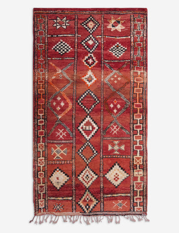 Vintage Moroccan Rug no. 74, 4' x 6'9"