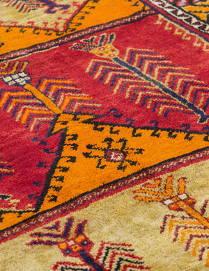 Vintage Turkish Hand-Knotted Wool Runner Rug No. 296, 5'6