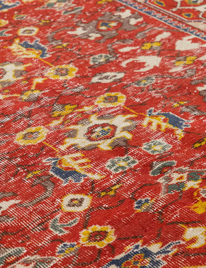 Vintage Turkish Hand-Knotted Wool Rug No. 548, 4'10