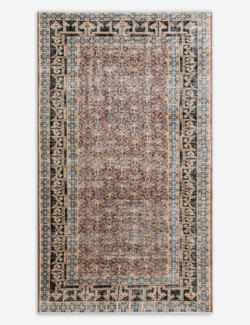 Vintage Turkish Hand-Knotted Wool Rug No. 549, 4' x 6'9"