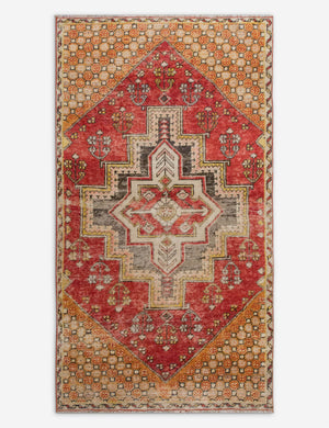 Vintage Turkish Hand-Knotted Wool Rug No. 551, 3' x 5'5