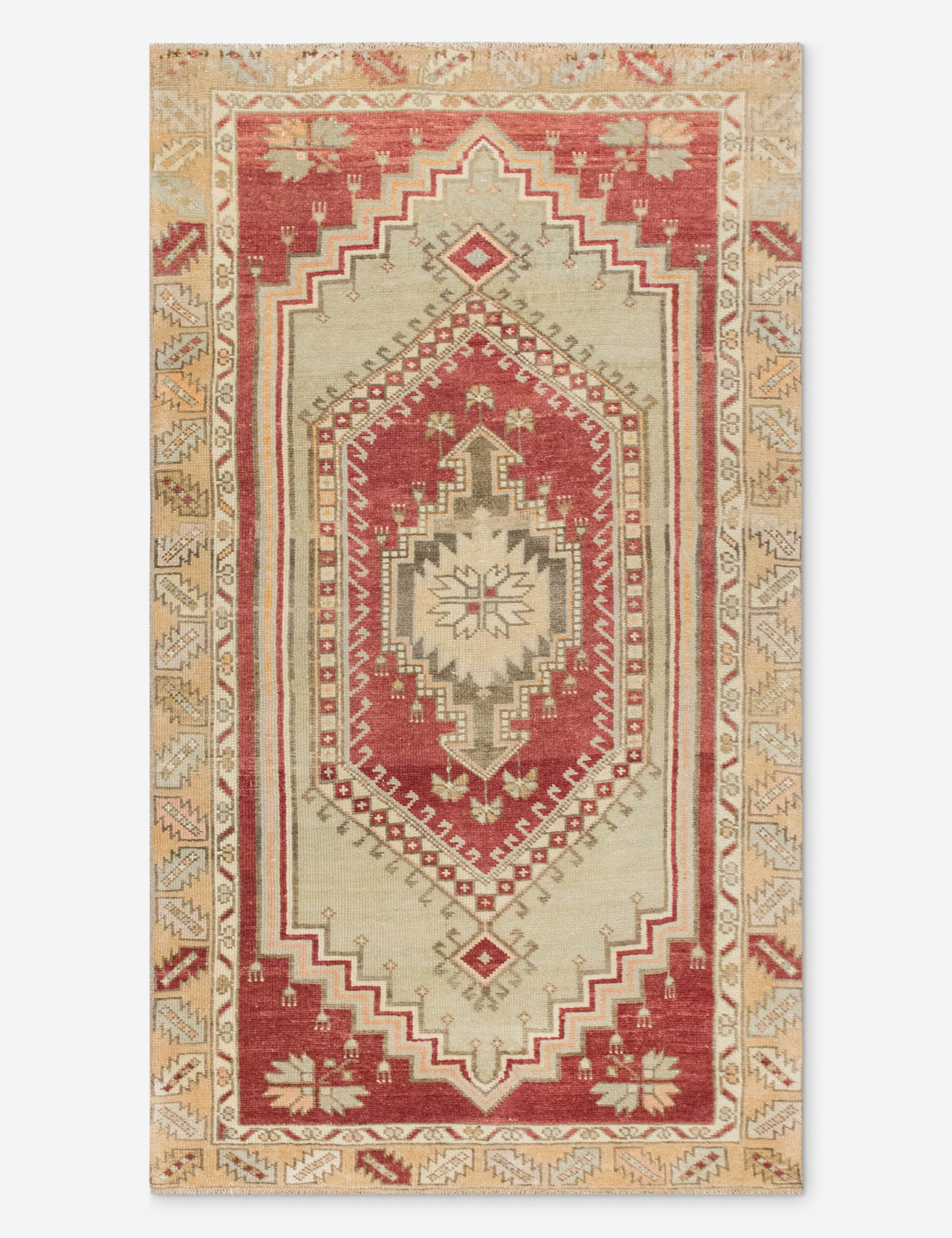 Vintage Turkish Hand-Knotted Wool Rug No. 559, 2'8" x 5'7"