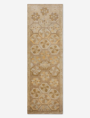 Vintage Turkish Hand-Knotted Wool Runner Rug No. 299, 4'7" x 16'