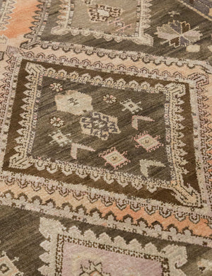 Vintage Turkish Hand-Knotted Wool Runner Rug No. 304, 4'6
