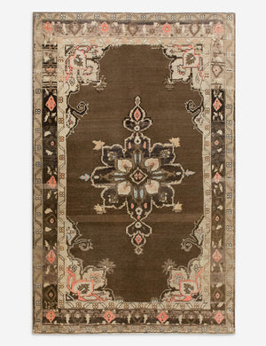 Vintage Turkish Hand-Knotted Wool Rug No. 561, 4'8