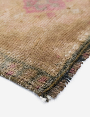 Vintage Turkish Hand-Knotted Wool Mini Rug No. 308, 1'4