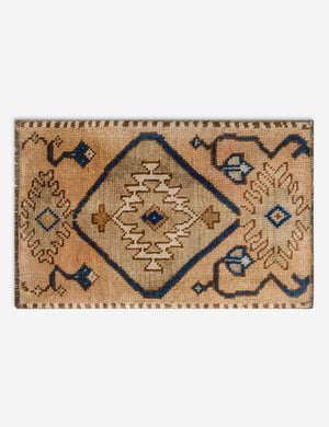 Vintage Turkish Hand-Knotted Wool Mini Rug No. 310, 1'5