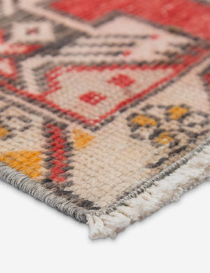 Vintage Turkish Hand-Knotted Wool Mini Rug No. 312, 1'5