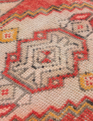 Vintage Turkish Hand-Knotted Wool Mini Rug No. 312, 1'5