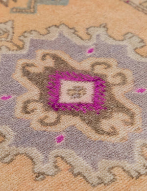 Vintage Turkish Hand-Knotted Wool Mini Rug No. 313, 1'5
