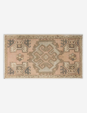 Vintage Turkish Hand-Knotted Wool Mini Rug No. 314, 1'6