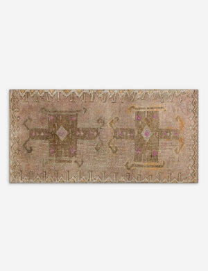 Vintage Turkish Hand-Knotted Wool Mini Rug No. 315, 1'6
