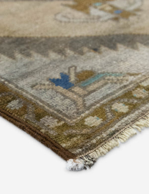Vintage Turkish Hand-Knotted Wool Mini Rug No. 318, 1'7
