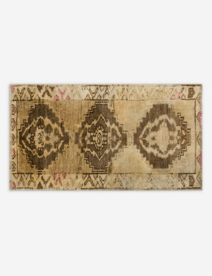Vintage Turkish Hand-Knotted Wool Mini Rug No. 319, 1'6