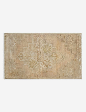 Vintage Turkish Hand-Knotted Wool Mini Rug No. 324, 1'4