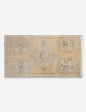 Vintage Turkish Hand-Knotted Wool Mini Rug No. 326, 1'5