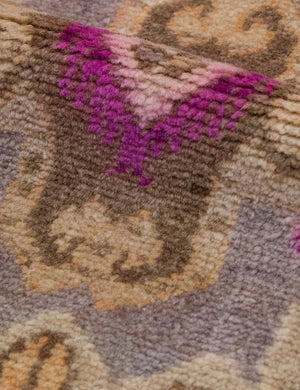 Vintage Turkish Hand-Knotted Wool Mini Rug No. 328, 1'5