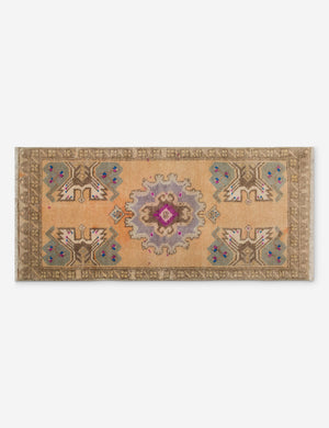 Vintage Turkish Hand-Knotted Wool Mini Rug No. 328, 1'5