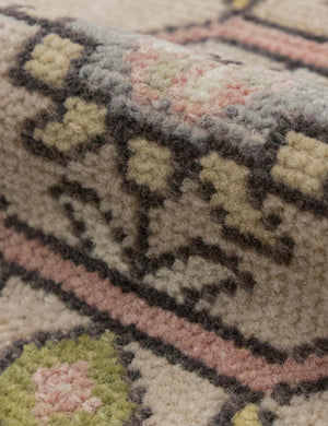 Vintage Turkish Hand-Knotted Wool Mini Rug No. 330, 1'7