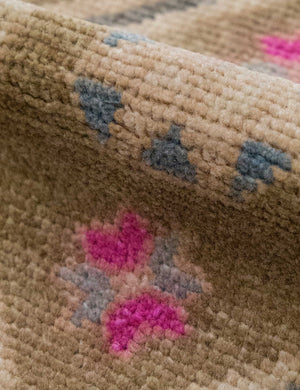 Vintage Turkish Hand-Knotted Wool Mini Rug No. 332, 1'4