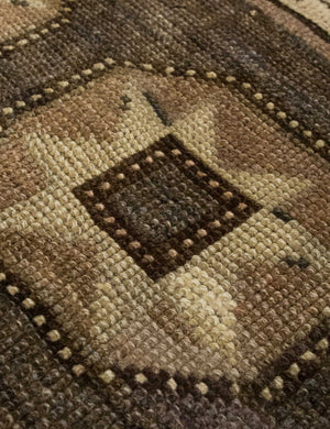 Vintage Turkish Hand-Knotted Wool Mini Rug No. 334, 1'5