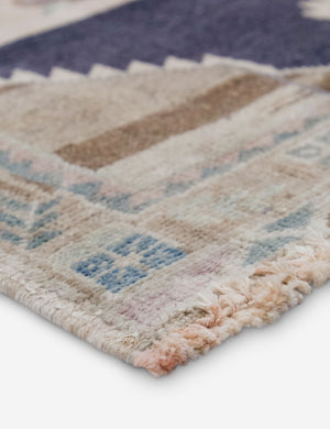 Vintage Turkish Hand-Knotted Wool Mini Rug No. 335, 1'8
