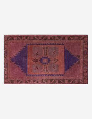 Vintage Turkish Hand-Knotted Wool Mini Rug No. 337, 1'5